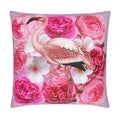 Rose Flamingo Velvet Cushion Cover