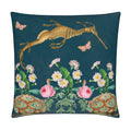 Emerald Dragon Velvet Cushion Cover