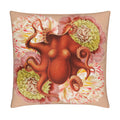 Orange Octopus Velvet Cushion Cover