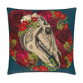 Noble Horse [Skull] Velvet Cushion Cover