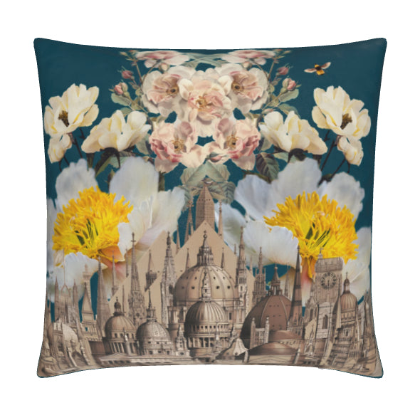 Eventually, Nature Reclaims All Velvet Cushion Cover