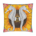 Seahorse Sunrise Velvet Cushion Cover