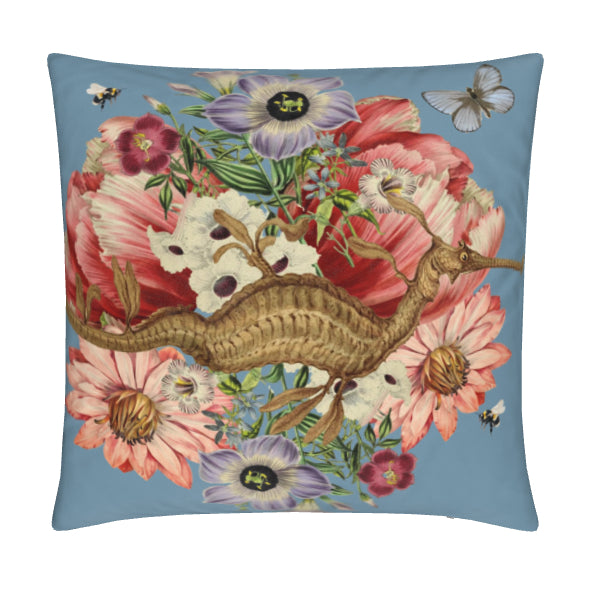 Meadow Dragon Velvet Cushion Cover