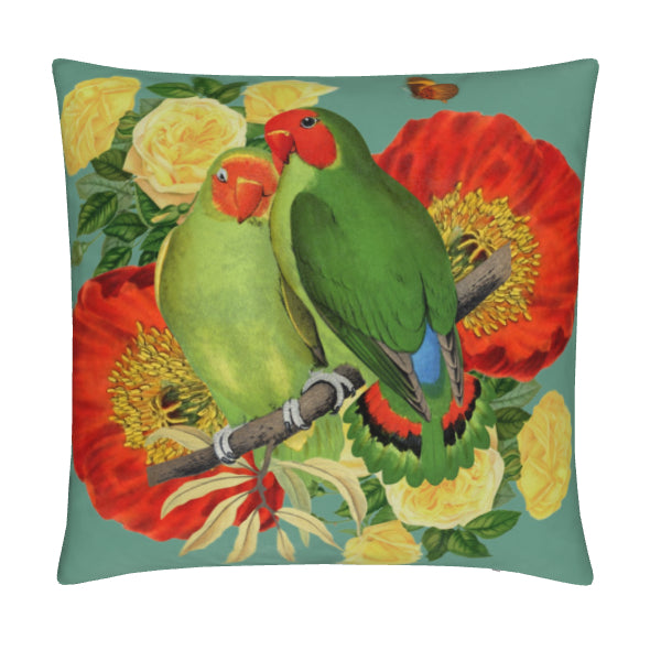 LoveBirds Velvet Cushion Cover