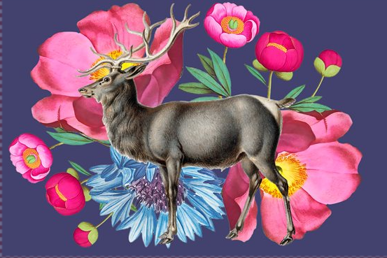 Peony Elk Pillowcase