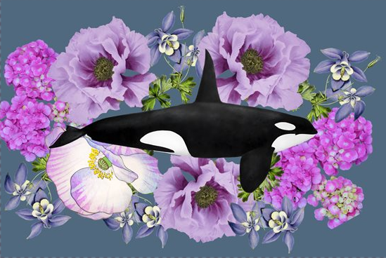 Orca Bloom Pillowcase