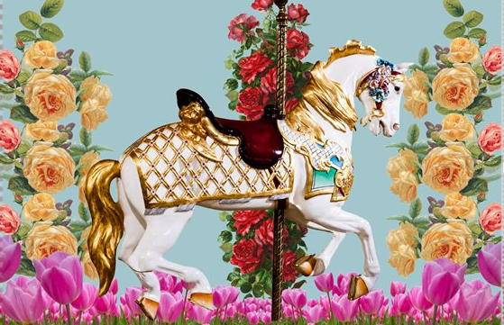 Spring Carousel Pillowcase