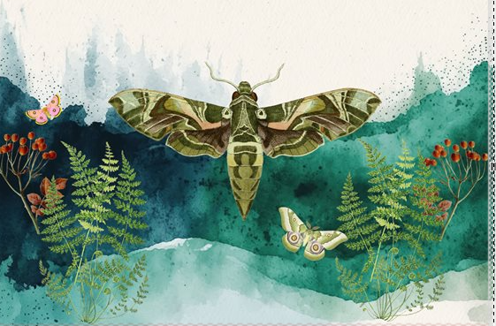 Emerald Moth Pillowcase