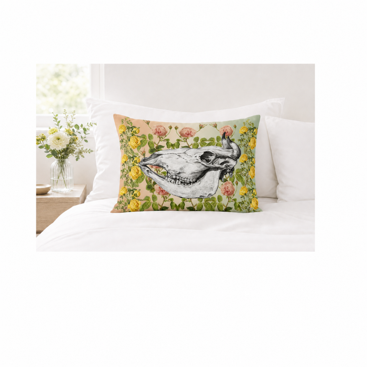 Skull'n Roses Pillowcase