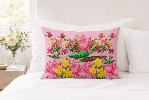 Radiant Hummingbird Pillowcase